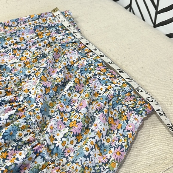 Ava Christine Ruffled Flowery Flowy Pull-on Rayon Skirt, Size Small - Picture 11 of 14